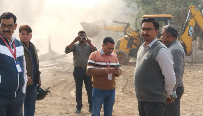Encroachment on Shri Ram Janaki Temple in Madhya Pradesh: Authorities demolish boundary wall built by land mafia in Gwalior, freed 100-crore worth land