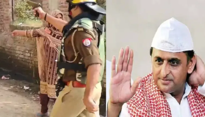 Akhilesh Yadav posts edited video to defend Muslim rioters, defame UP police: Know why an official had to point pistol during voting in Meerapur