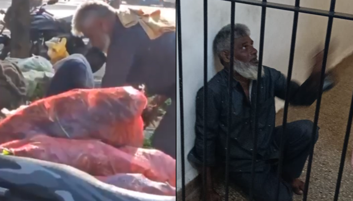 Karnataka: Vendor Abdul Razzak caught spitting on vegetables by locals, apprehended by police