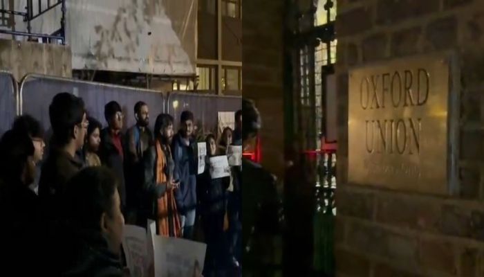 Indian students condemn Oxford Union over inviting terror outfit-linked Muzzamil Ayyub and JKLF’s Zafar Khan to debate ‘independence’ of Kashmir, hold protests