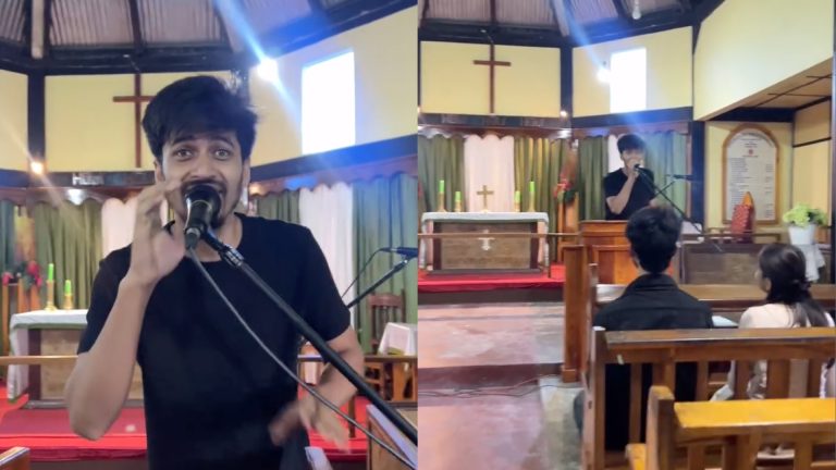 Meghalaya: FIR filed against social media influencer after his video chanting ‘Jai Shri Ram’ at a church goes viral