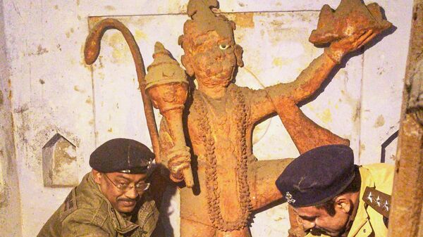 Sambhal: Shiva, Hanuman Temple discovered during operation against encroachment and electricity theft in the Shahi Jama Masjid area, reopened after 46 years