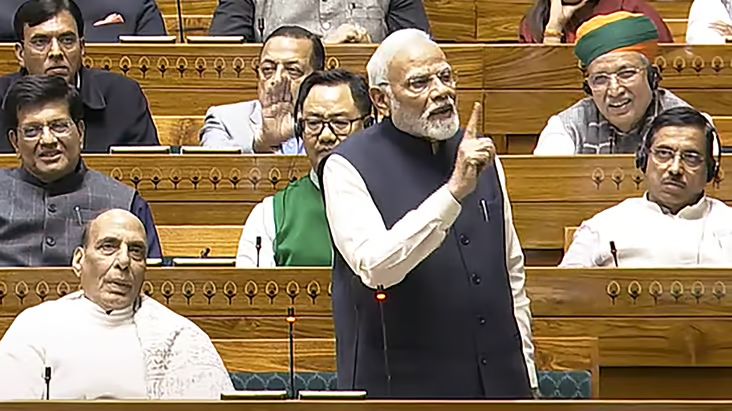 ‘Every generation of the Gandhi family has violated the constitution’: PM Modi takes Congress to the cleaners in Lok Sabha