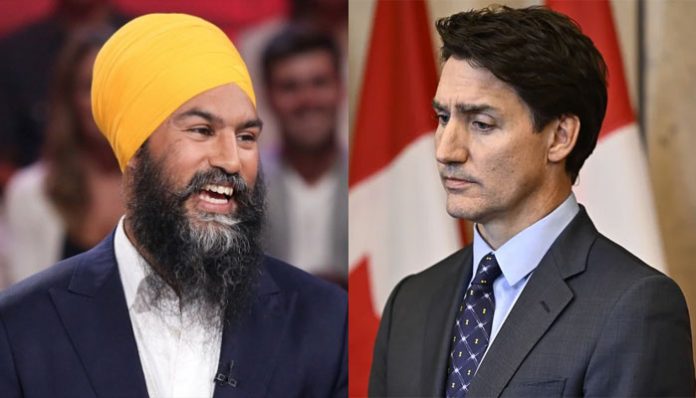 Pro-Khalistan leader Jagmeet Singh announced his party would bring down Justin Trudeau