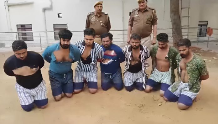 Jaipur police arrested and paraded seven suspects involved in vandalism incidents starting from September this year. They have been charged with attempt to disrupt communal harmony.