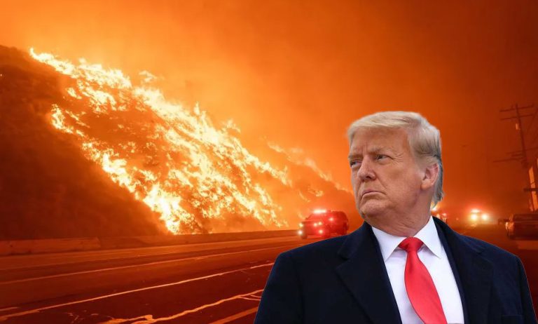 At least 16 people killed in the California wildfires covering over 35,000 acres of land, Donald Trump says “incompetent pols have no idea how to put them out”