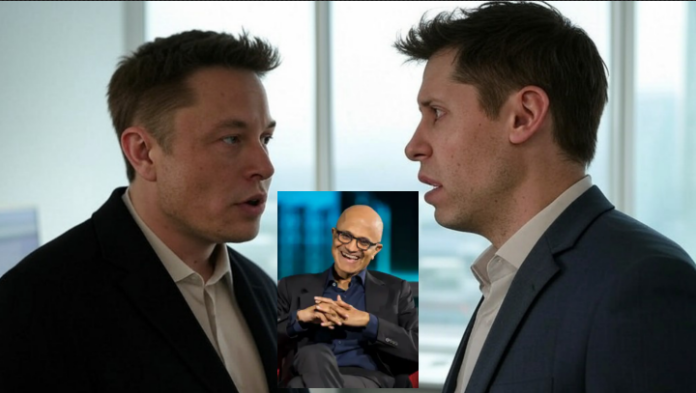 Elon Musk and Sam Altman banter