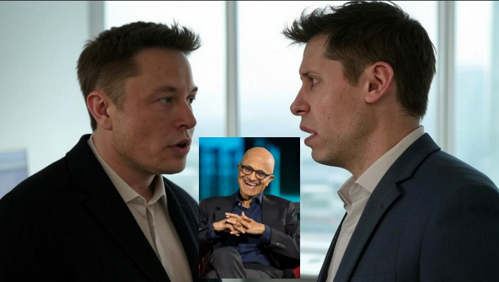 Elon Musk and Sam Altman banter