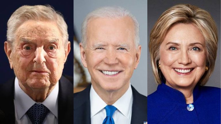 Global manipulator George Soros and Hillary Clinton among 19 awarded the Presidential Medal of Freedom by US President Joe Biden