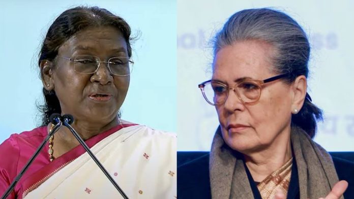 President Sonia Gandhi poor