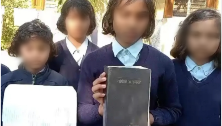 Khargone, MP: Warden at tribal hostel forces female students to read Bible and Christian prayers, do manual labour