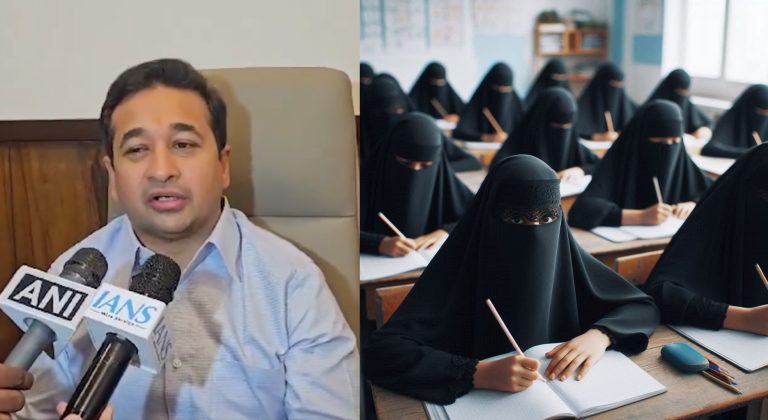 Maharashtra: Minister Nitesh Rane demands ban on burqa in 10th and 12th board exams, writes to state Education Minister