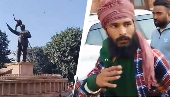 Ambedkar statue vandalised by alleged SC man with a hammer, Dalit outfits call for bandh as BJP blames ruling AAP for failing law and order