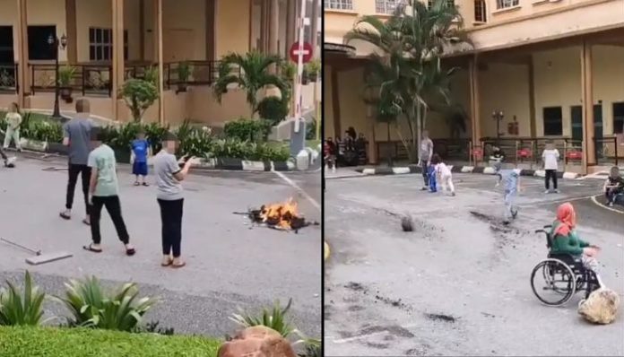 Palestinians vandalise transit centre, set fires after Malaysia took in 127 of them on 'humanitarian grounds' for medical treatment