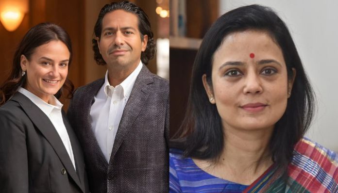 Reports suggest there might be a link between mahua Moitra and Anson co-founder Moez Kassam's wife, Marissa Siegal Kassam