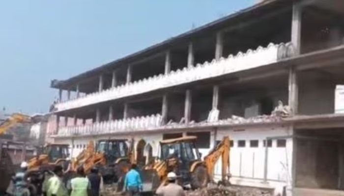 UP: Madani Masjid illegally built over govt land bulldozed in Kushinagar