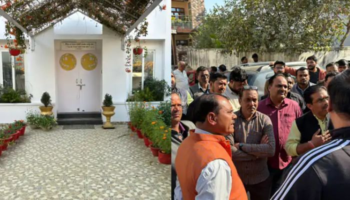 Lucknow: Hindus protest against Christian conversion activities in Gomti Nagar church, locals say Christians buying land and houses at double price