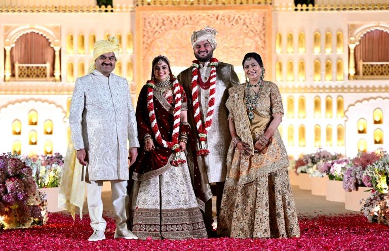 Gautam Adani’s son Jeet Adani ties the knot with Diva Shah in a private ceremony in Ahmedabad