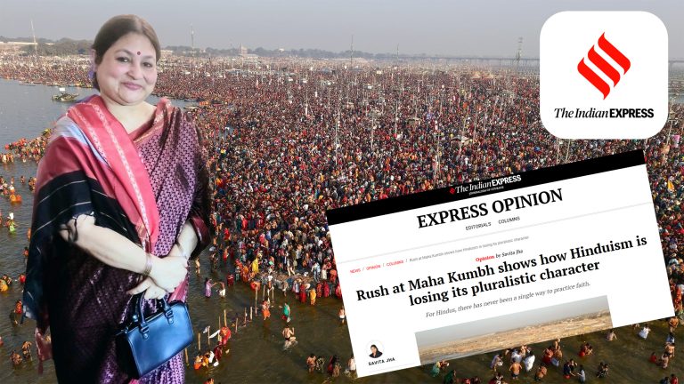 Whining about urban Hindus, youth displaying faith to moaning about how displaying faith is a “threat”: Everything that is wrong with this Indian Express article by DU professor Savita Jha