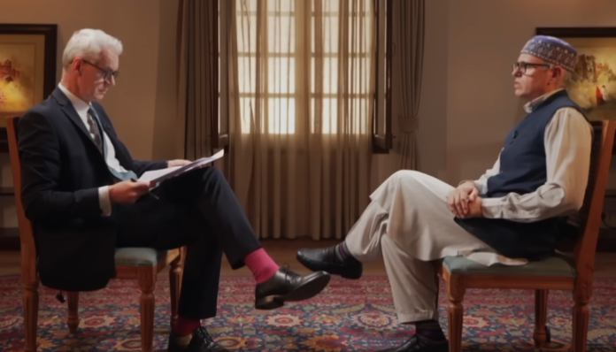 Screenshot of the interview.