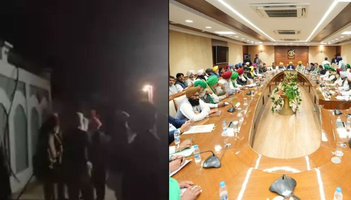 Punjab police raids farmer leaders after CM Bhagwant Mann abruptly leaves meeting with Samyukta Kisan Morcha leaders