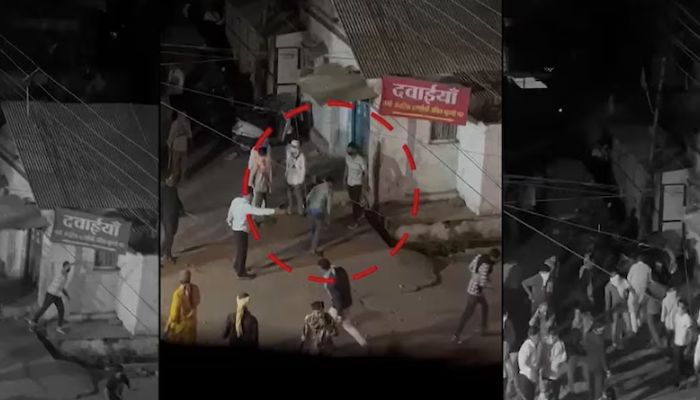 Madhya Pradesh: CCTV footage from Mhow shows procession to celebrate Indian Champions Trophy win came under attack when they crossed the local mosque