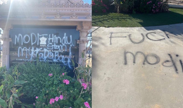 Indian govt condemns the “despicable” act of vandalism at BAPS Hindu temple in California, urges US govt to take stringent action