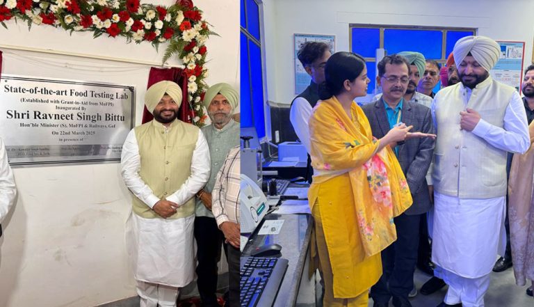100 new NABL-accredited Food Testing Labs to be established with financial support of govt: Union minister Ravneet Singh Bittu