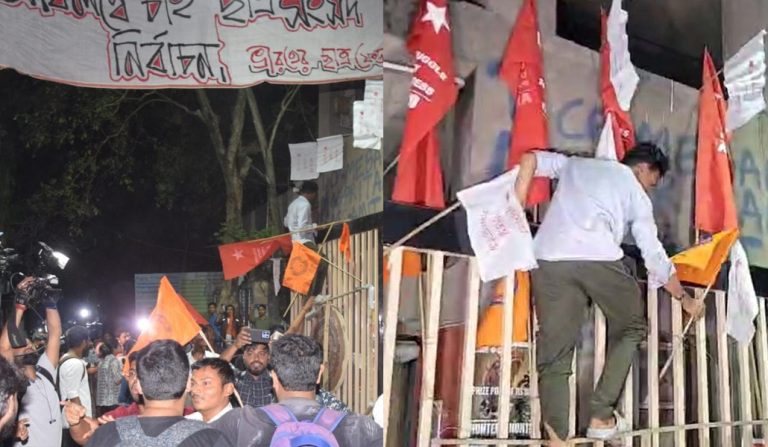 Leftist goons fight clash with TMC at Jadavpur university, ABVP and BJYM join hands to fight both of them: What happened