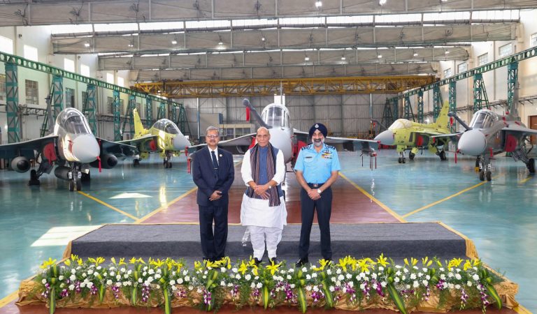 First rear fuselage for LCA Mk1A made by Alpha Tocol Engineering handed over to HAL in Bengaluru