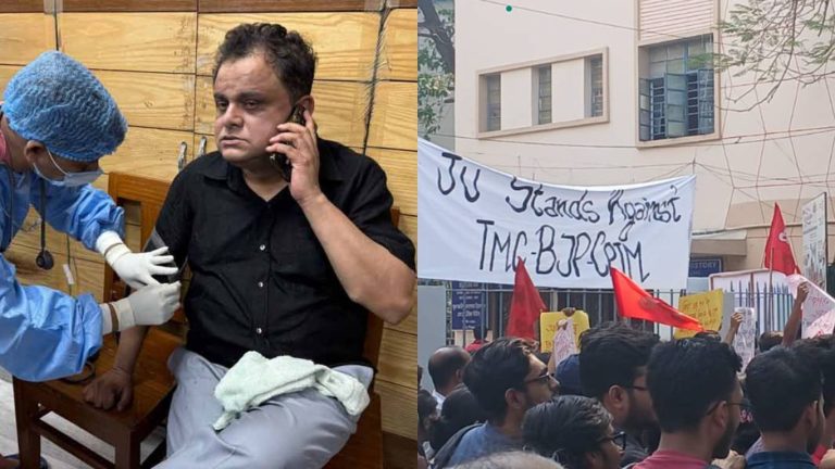 West Bengal Education Minister Bratya Basu and several professors injured in attack by SFI protestors in Jadavpur University, vehicles vandalised