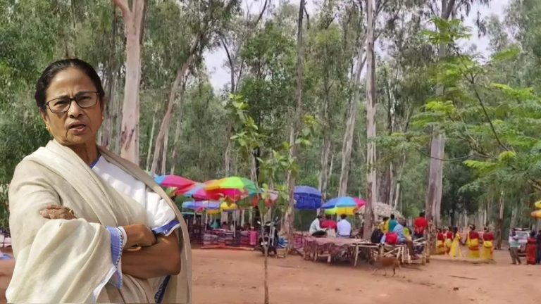 West Bengal govt bans Holi in Santiniketan Sonajhuri Haat in the name of protecting trees, BJP calls it Mamata Banerjee’s politics of appeasement