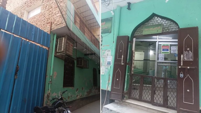 Attempts to build a new gate in front of Shiv Temple underway for fraudulently built Al Mateen Mosque of Brahmapuri: Suppression by putting MCD posters and more