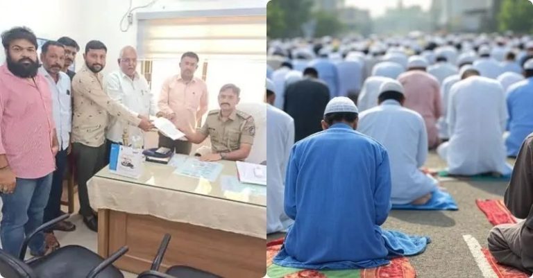 Despite having a 3-storey mosque, Namaz performed on a public road every Friday: Hindu traders in Sanand demand action, divulge that most of the attendees are outsiders