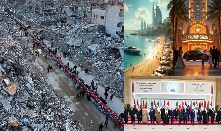 White House rejects Arab plan to rebuild Gaza, sticks to Trump’s vision of reconstructing it into a beach destination after depopulating it