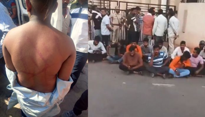 Villagers protest in Akola after police inspector beats boys over Shivaji Maharaj status