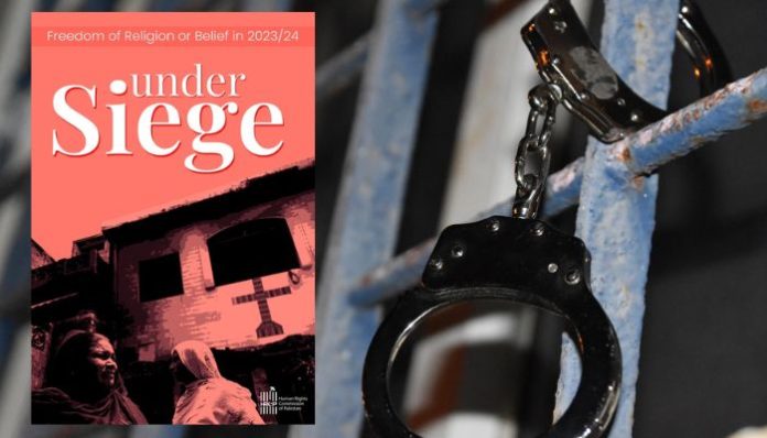 HRCP report reveals 566 jailed under Pakistan’s blasphemy laws, highlighting rising false accusations, mob violence, and state complicity.