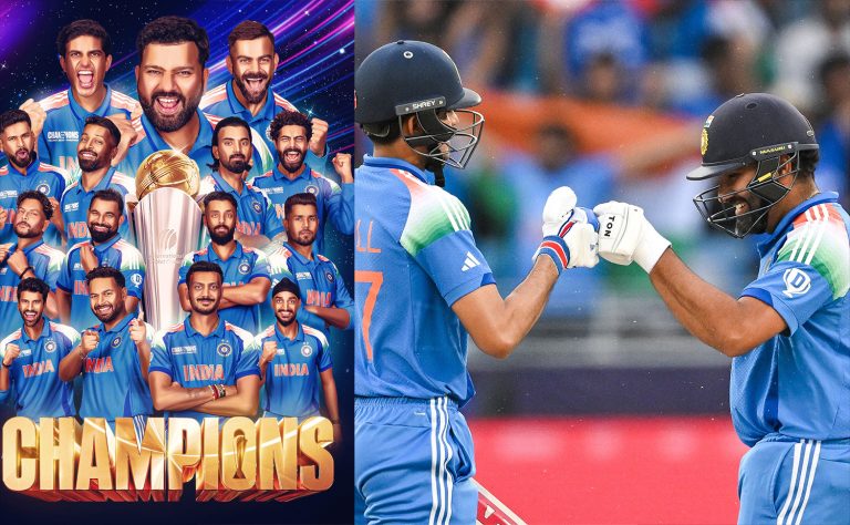 Indian cricket team clinches Champions Trophy 2025 by defeating New Zealand in Dubai final