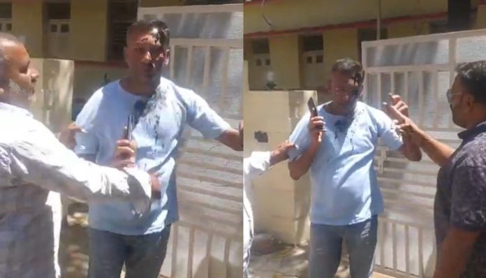 Hindu groups blackened face of CMO over removal of religious flags ahead of Navratri