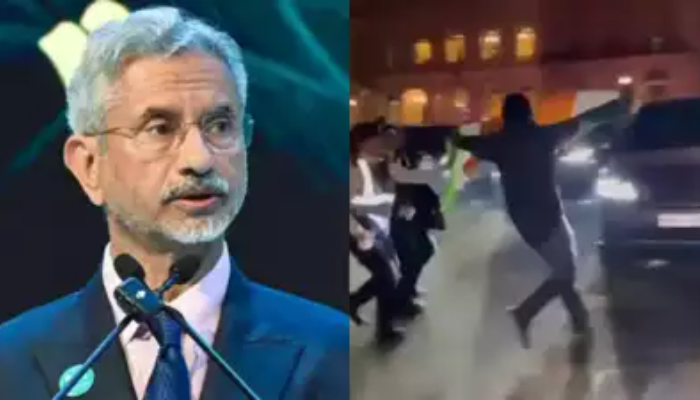 UK almost allows attack on EAM Jaishankar: Watch how Khalistani mercenary attempts to heckle during Chatham House visit