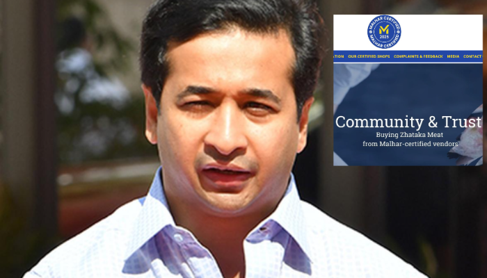 Maharashtra: Minister Nitesh Rane introduces “Malhar Certification” for jhatka mutton shops run exclusively by Hindus