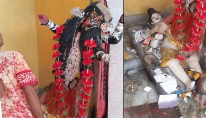 Basirhat: Temple of Goddess Kali attacked, idol vandalised by extremists, BJP slams TMC govt