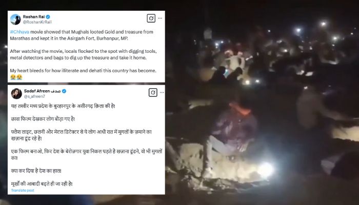 Netizens falsely claim people started digging at Asirgarh Fort searching for hidden treasure after watching Chhava, here is the fact