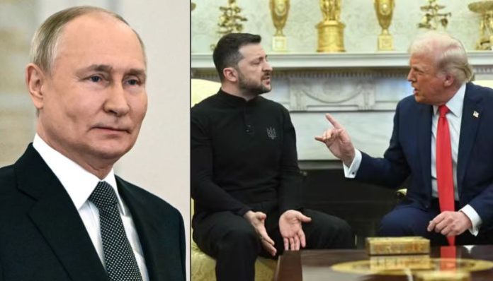 Ukraine's President Zelenskyy with Donald Trump