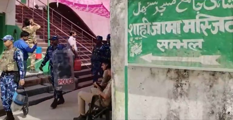 Sambhal: Police enforce ‘no Alvida Namaz on Roads’ order strictly, conduct flag march outside Jama Masjid