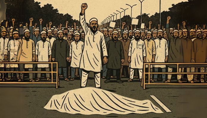 Protesters blocked road after Sharif’s death, Booked. Maktoob Media targets Hindus and UP Police over incident.