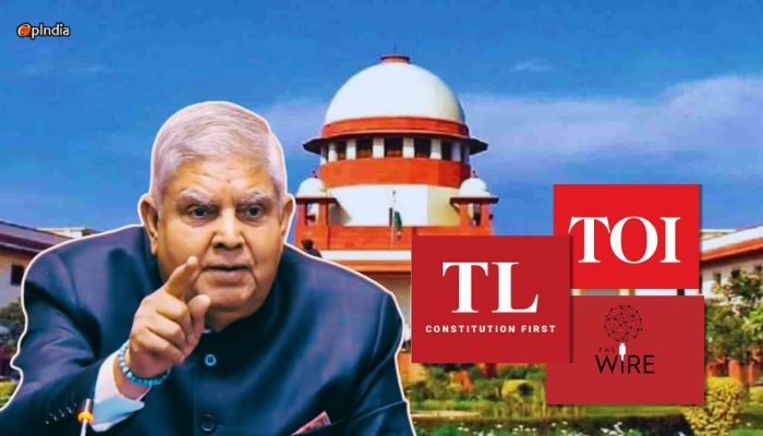 Dear Leftist media, Judges are not beyond criticism, stop issuing Fatwas against Vice President Dhankhar for raising legitimate questions on the judiciary