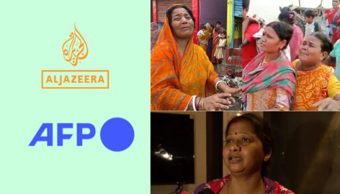 AFP, Al Jazeera contextualise violence against Hindus in Murshidabad as 'protests' against Waqf law, attempt to blame Modi govt
