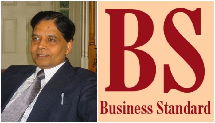 Business Standard invents quote from Arvind Panagariya, Chairman of the 16th Finance Commission, falsely claims Editorial opinion was written by him