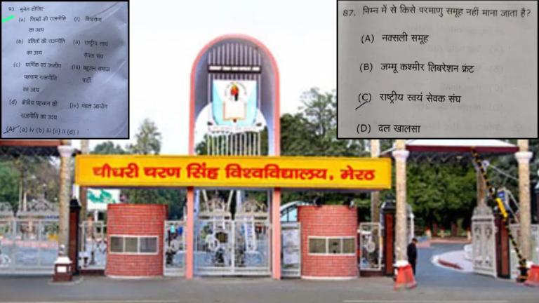Meerut: College Professor barred from exam duties for life after she frames questions linking RSS with religion and caste-based politics